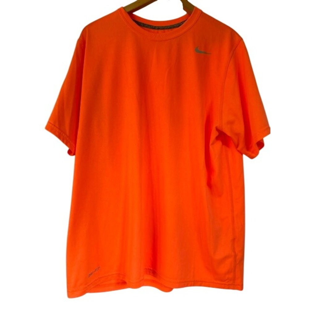Nike Dri-FIT Mens Large Orange Short Sleeve Performance Training T-Shirt